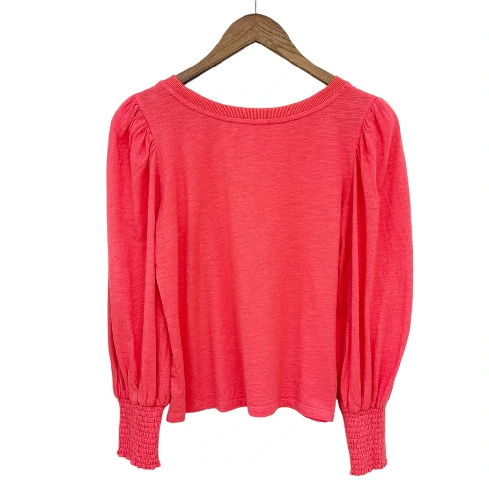 Pomander place pink Puff-Sleeve Blouse